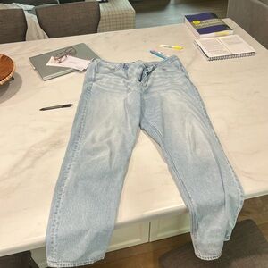 Straight light wash jeans